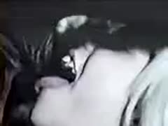 This never-before-seen beast porn sex scene has a skinny wang addicted to coed trollop swallowing horse shlong.